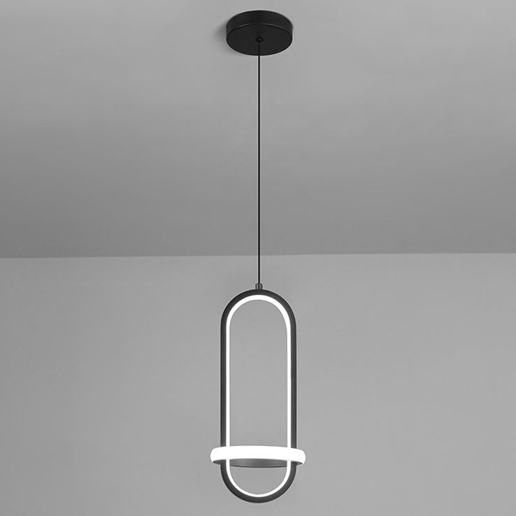 Modern Style Linear Shape Hanging Lights Metal Hanging Light Fixtures