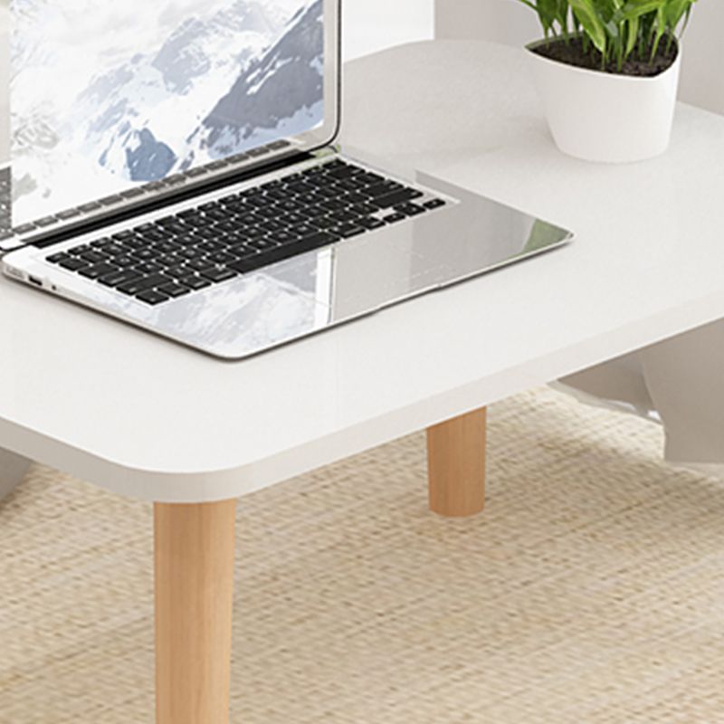 11"H Contemporary Coffee Table Wooden Single Coffee Cocktail Table