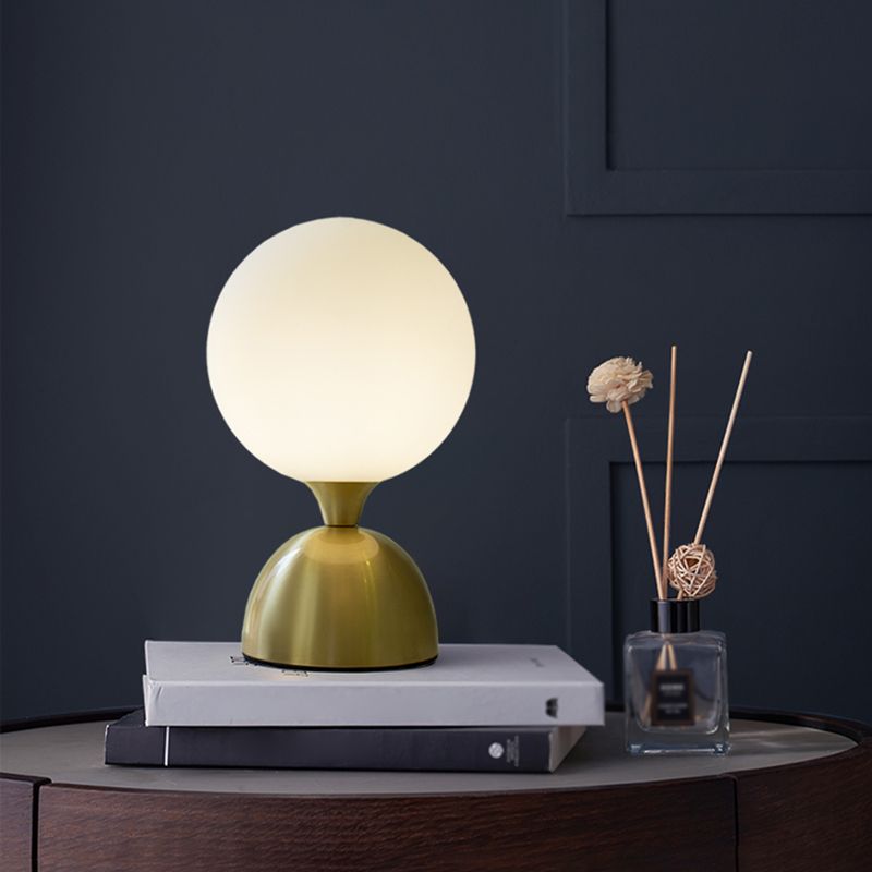 Lámpara de mesa de globo moderna 1 luz de mesa de luz