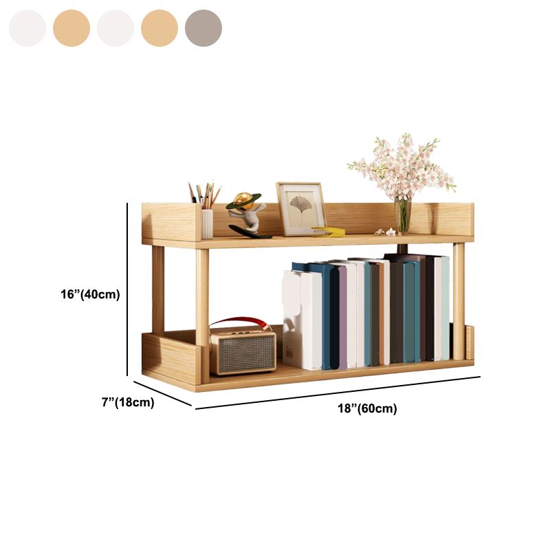Modern Wooden Bookcase Open Storage Bookshelf with and Shelves