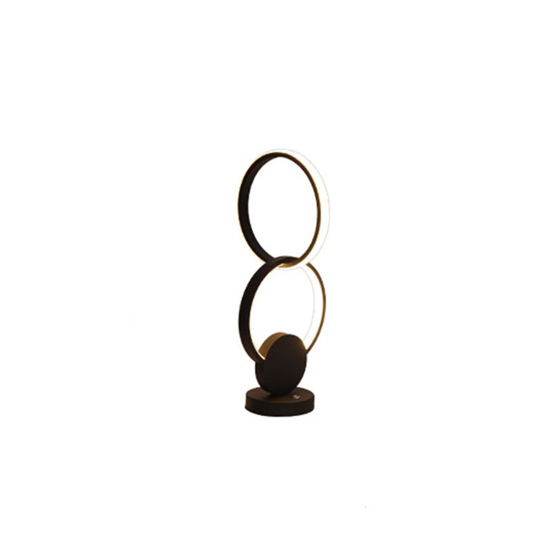 Lampada a doppio anello artistico Lampa da comtore