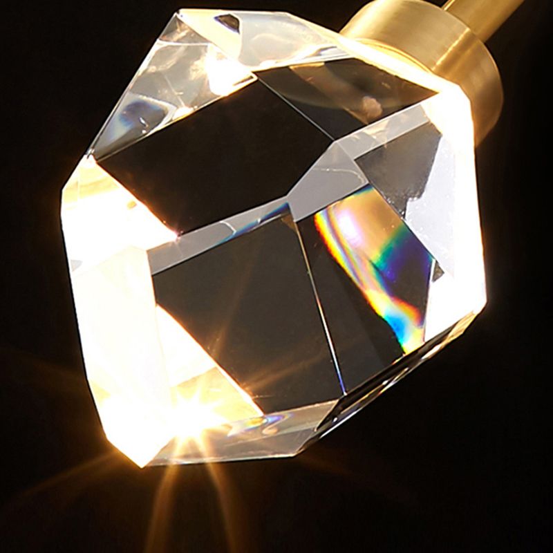 Light Modern Luxury Style Wall Mounted Light Fixture 1 Light Wall Light Sconces with Crystal Shade