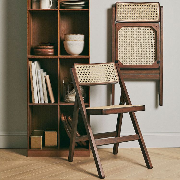 Traditional Style Chairs Dining Kitchen Armless Chairs with Wooden Legs