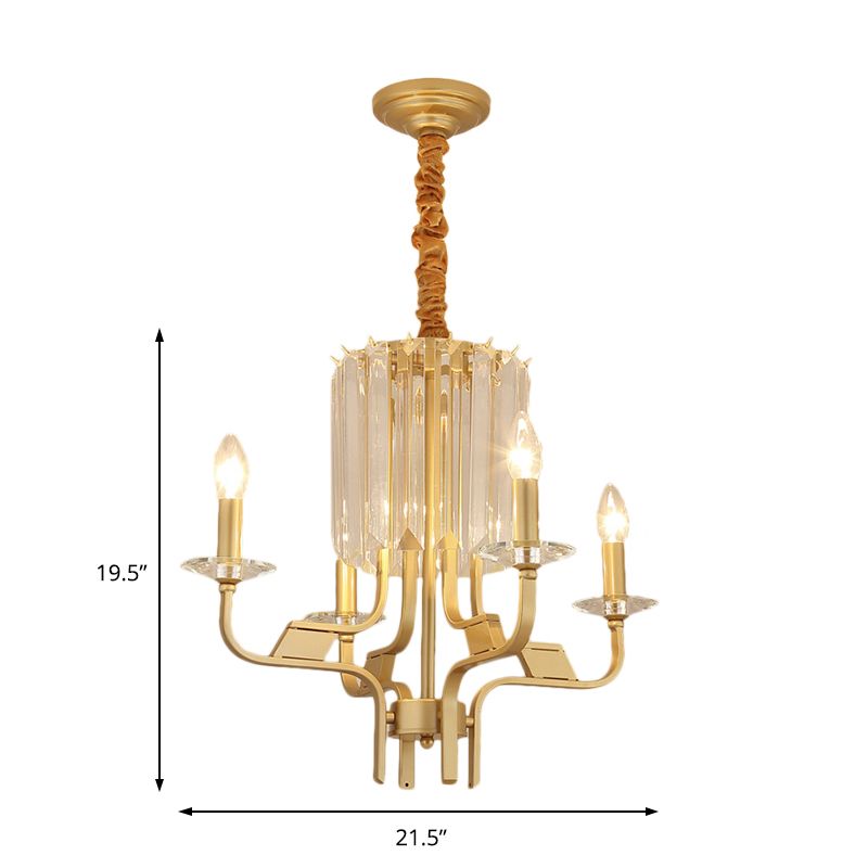 4/6/8 LUCI BRASSAGGIO BRASCHIO LUMINA VINTAGE VINTAGE METALLIC BAMPA LAMONO APPUGGIO LAMPAGNO CON Crystal DECO