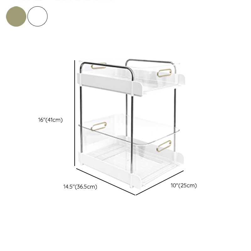Modern Open Back Standard Bookshelf Plastic Bookcase for Study Room