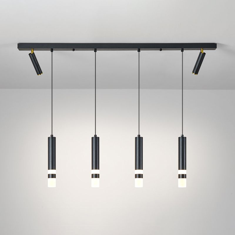 Luce a ciondolo a LED LED LINEARE BLACE LUCE MODERNA CONTRO CONTRO CHE STRANTE LUCE DA ACRILICA