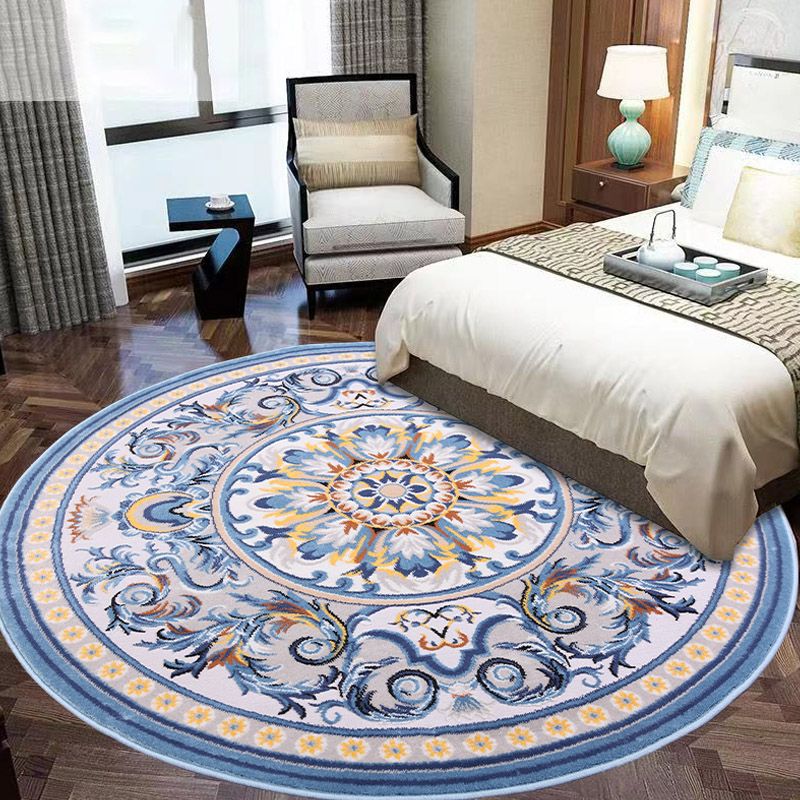 Glam Rug Mid-Century Area Rug Polyester Easy Care Carpet for Bedroom