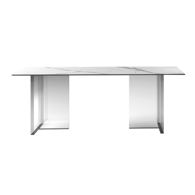 Glam Dining Table Set 1/2/5/7 Pieces with Acrylic Base Kitchen Furniture Set