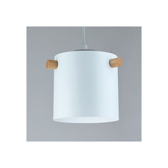 Bonbonfarbene zylindrische Suspension Licht Ein leichtes Macaron Aluminium Blau/Grün/Rosa/Weiß/Gelb Anhänger Licht für Korridor