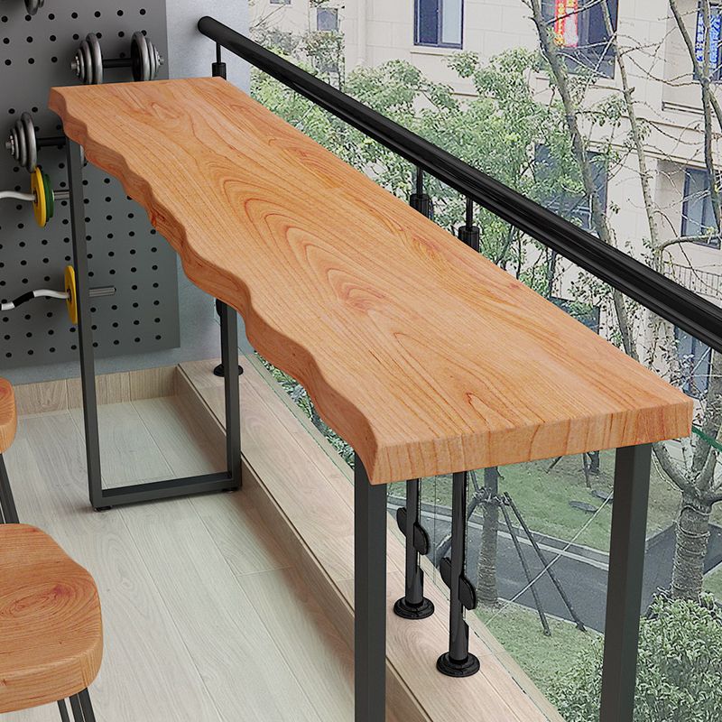 Tavolo da pranzo moderno tavolo da pranzo interno tavolo da bar in legno in metallo in marrone