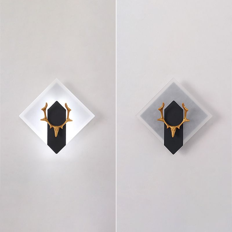 Antlers in alluminio Light Minimalismo Minimalismo a 1 luce Sconce per soggiorno