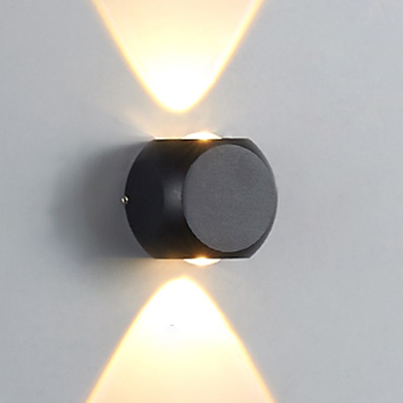 Luz de múltiples luces de metal luz de pared moderna de forma redonda de montaje de pared de pared