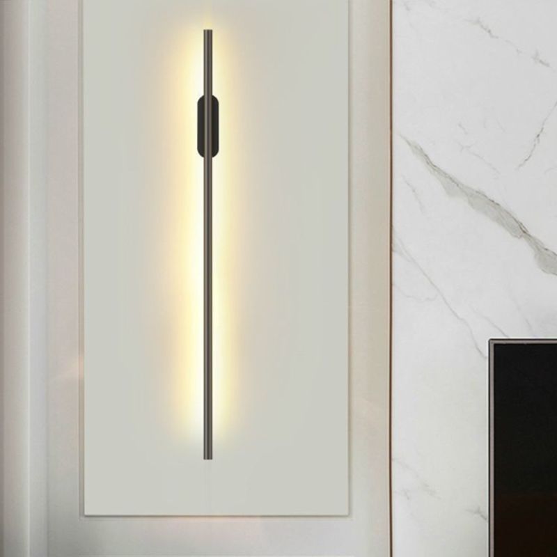 Forma lineare in metallo sconce moderno stile moderno 1 lampada da supporto da parete leggera