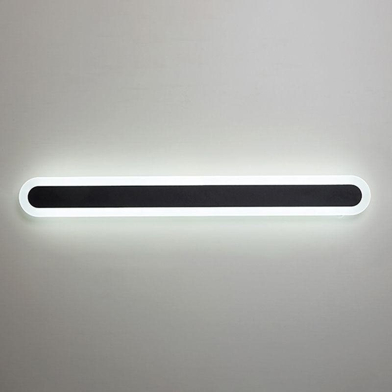Single Light Linear Shape Wall Lighting Modern Style Metal Wall Lighting Fixtures