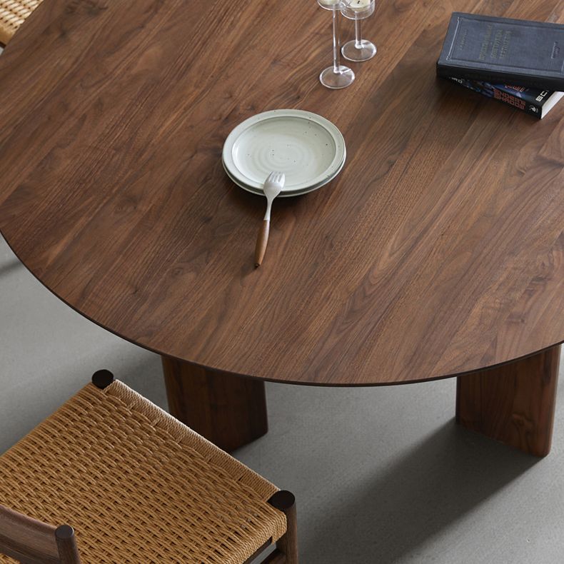 Dinner Kitchen Table Dining Room Round Wood Top Dining Table
