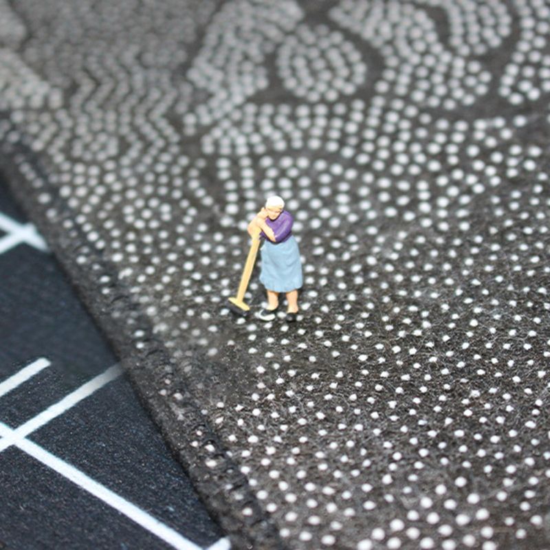 Gray Indoor Rug Trendy Polyester Area Rug Stain Resistant Carpet for Living Room