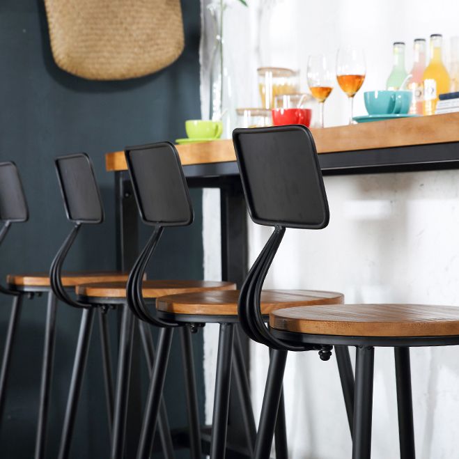 Industrial Bar Stool and Table Set 1/4/5 Pieces Pub Dining Set