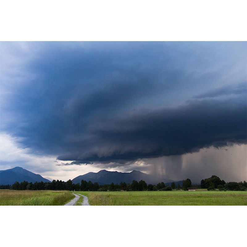 Photography Contemporary Mural Wallpaper with Cloudscape  Painting for Decoration