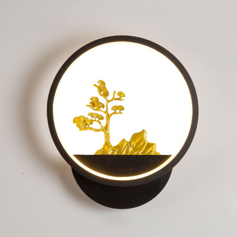 Contemporáneo Simple Metal Wall LED 1 Luz de pared de luz para sala de estar