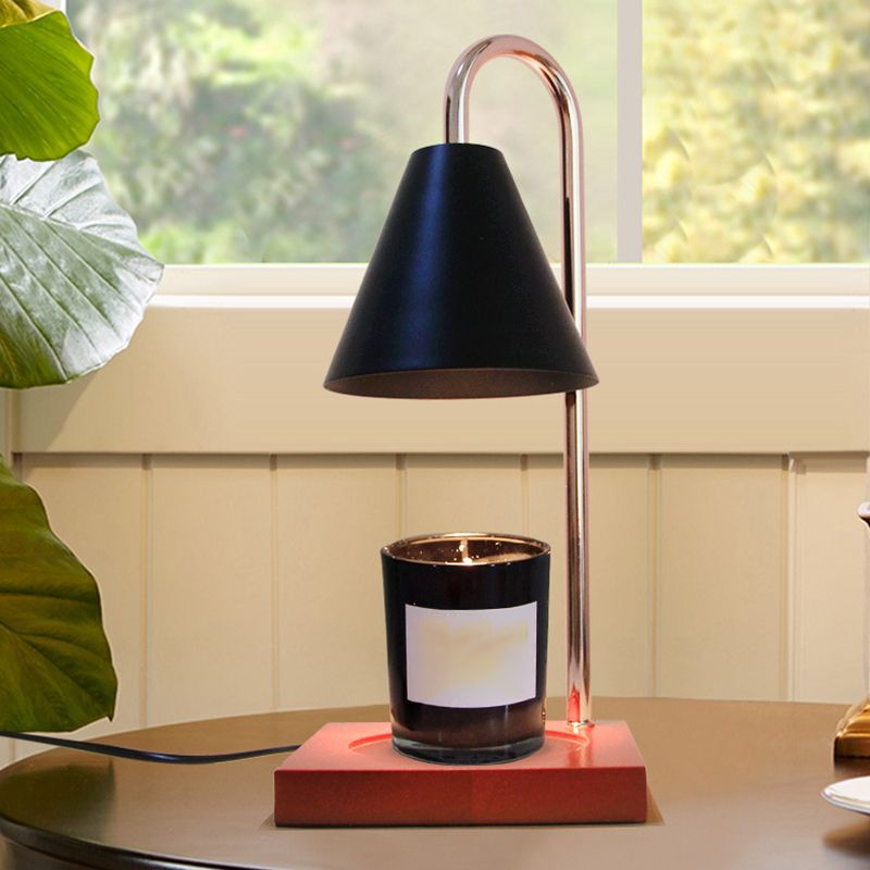 Metalen boog tafellamp moderne stijl kleurrijke single light tafel licht voor slaapkamer