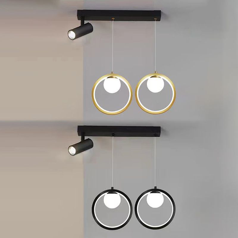 Linear Metal LED Island Light Fixture New Modern Spotlight Ceiling Pendant Light for Dining Room