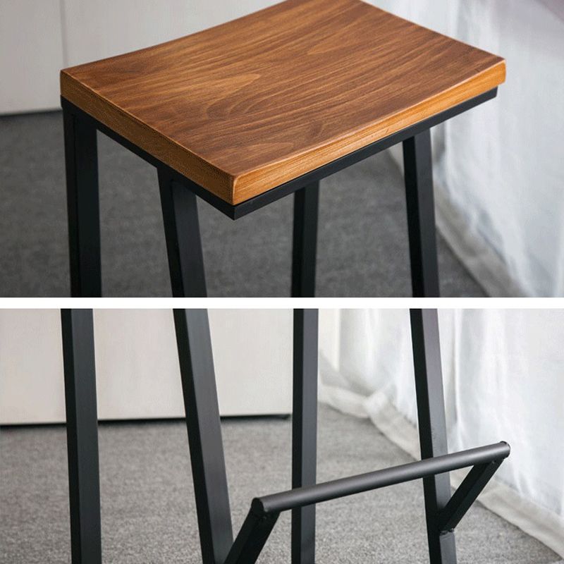 Modern Solid Wood Bar Set Coffee Shop 1/2/7 Pieces Rectangle Table and Stool Set