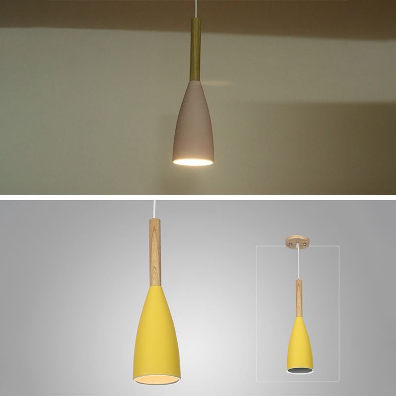 Modern Conical Pendant Ceiling Lights Metal 1 Light Pendant