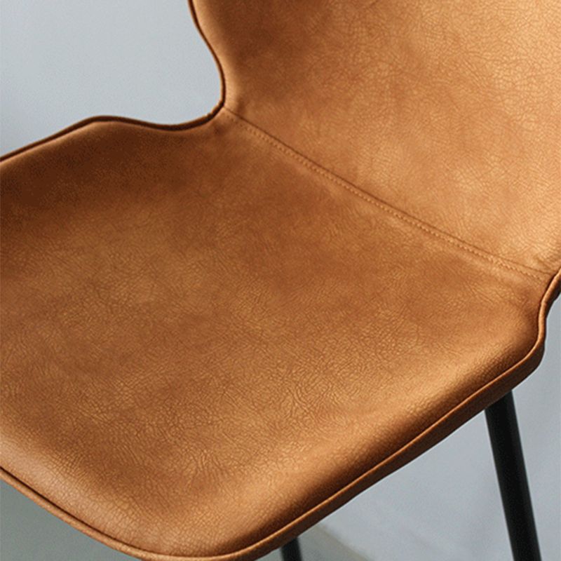 Industrial Style Bar-stool PU Leather Counter Bar Stool with Metal Legs for Kitchen