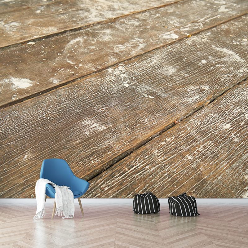 Wood Grain Mural 3D Mildew Resistant Decorative Room Wall Mural