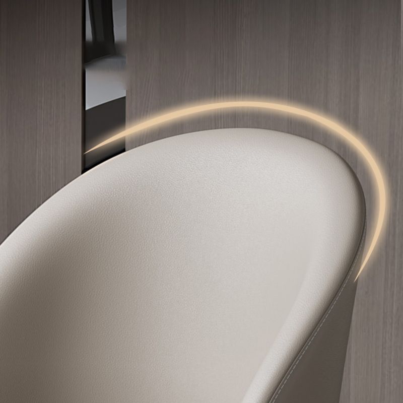 Chaises de salle à manger sans bras contemporaines chaise Parsons avec des jambes en fer pour un usage domestique
