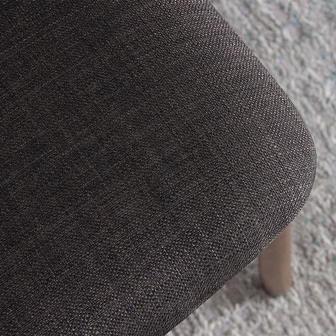 Contemporary Style Dining Chair Armless Dining Chair with Wooden Legs for Kitchen