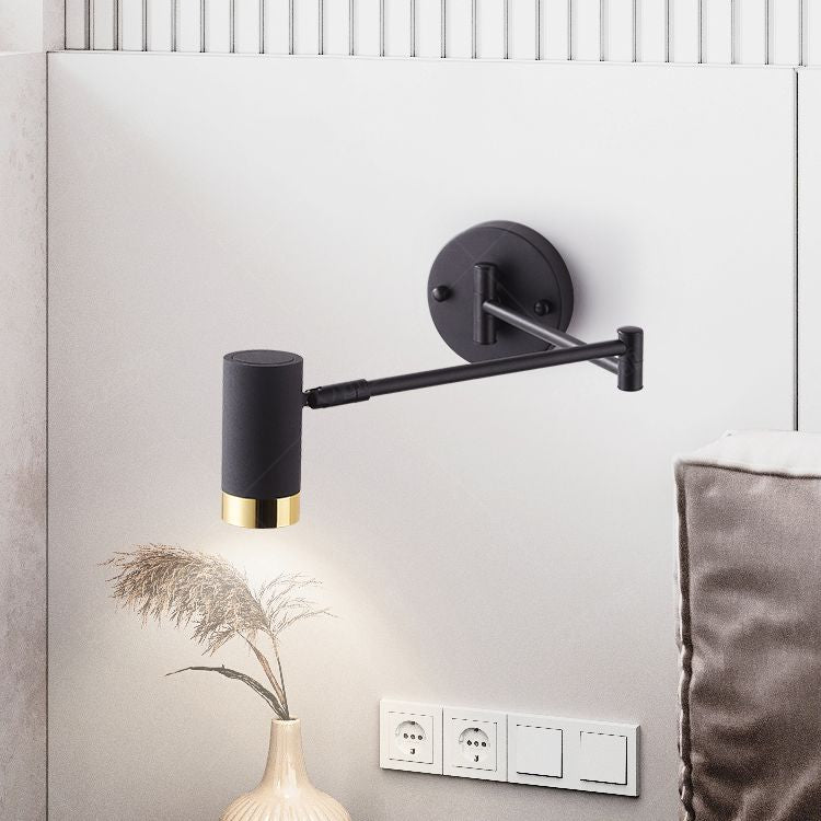 Fissature a parete in alluminio a doppio braccio Fissature a parete moderna a 1 luce Luci da parete per soggiorno per soggiorno