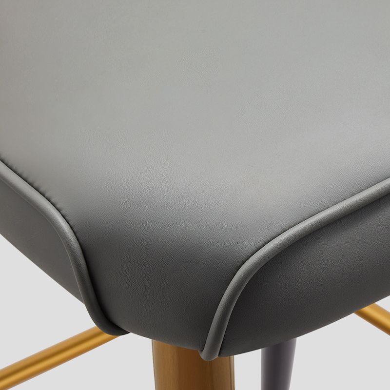 Upholstered Bar Stool Glam Backrest Counter Stool for Bristol