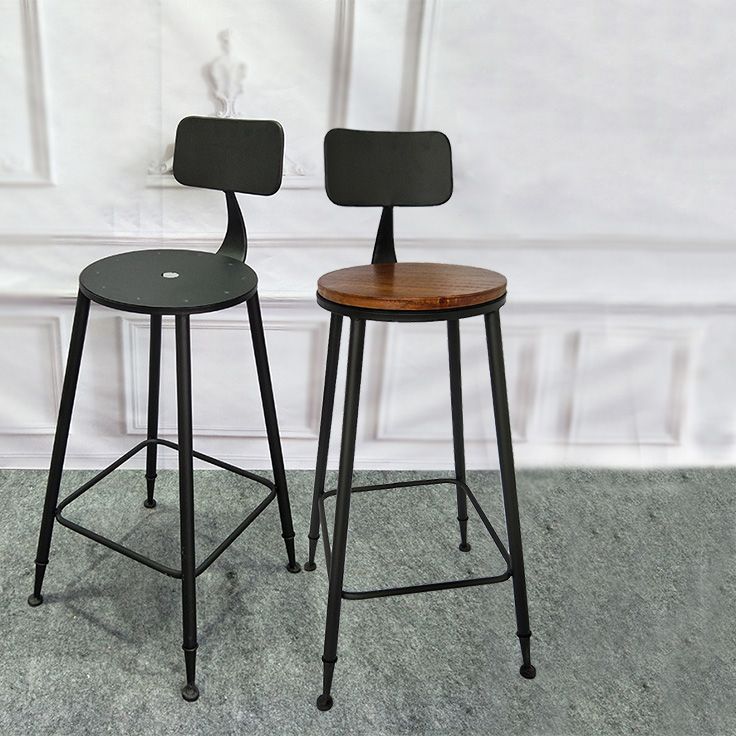 Industrial Style Solid Wood Bar Table Set 1/2/3/4 Pieces Counter Table with High Stools