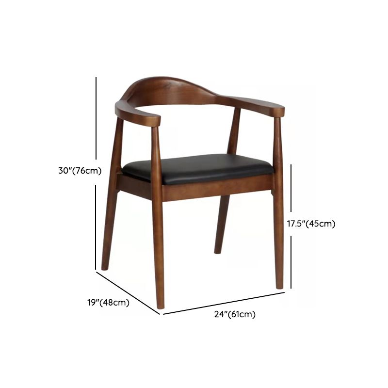 Brown Solid Wood Dining Table Set 1/2/5/7 Pieces Industrial Dinette Set for Home