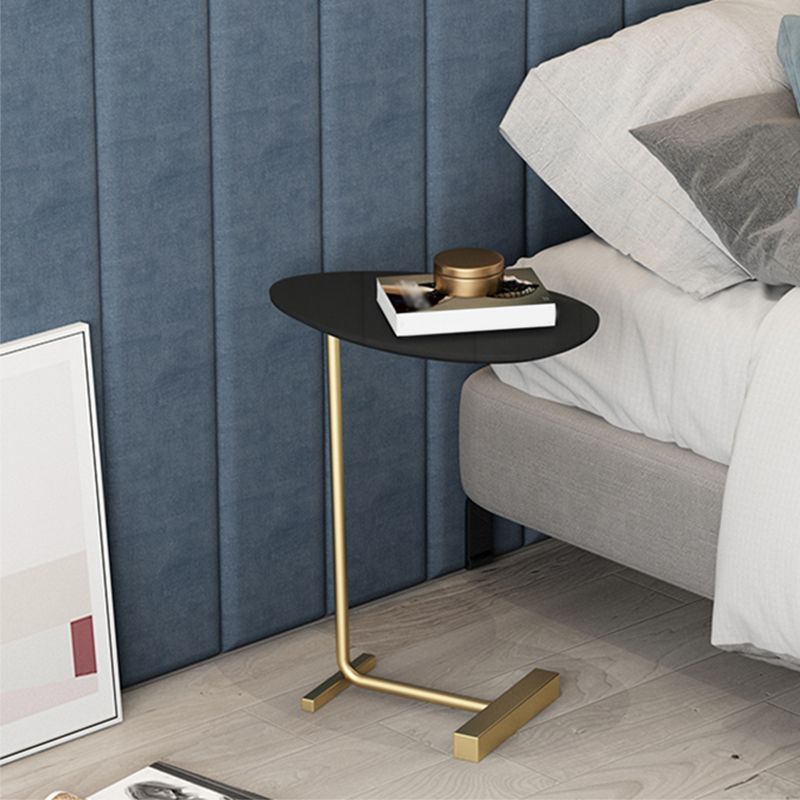 23.6inch Tall Modern C Corner Table Solid Wood Side End Table
