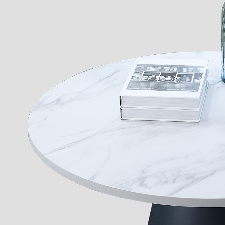 Round Table 23.6'' Dinette Table Traditional Luxury Dinner Room Table with Pedestal Casual