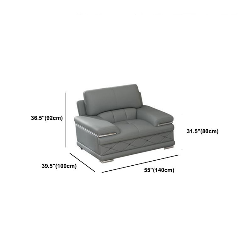Upholstered Armrest Cushioned Back Sponge Padded Sofa Bed Grey/yellow Sofa