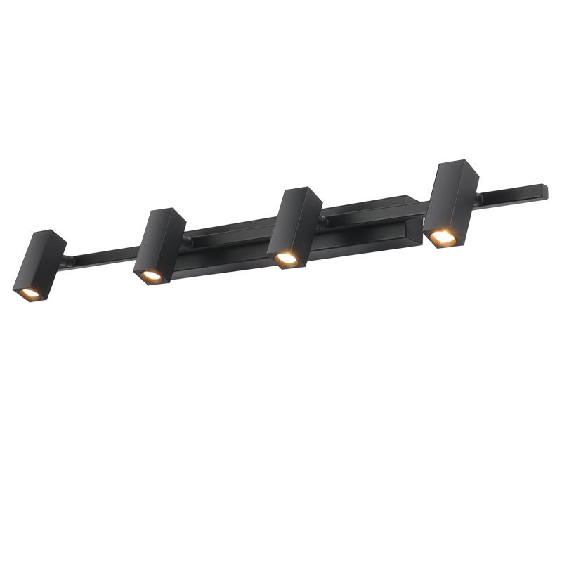 Frosted Black Angle Adjustable Vanity Light Nordic Style Minimalism Aluminum Make-up Mirror Lamp for Bathroom Vanity