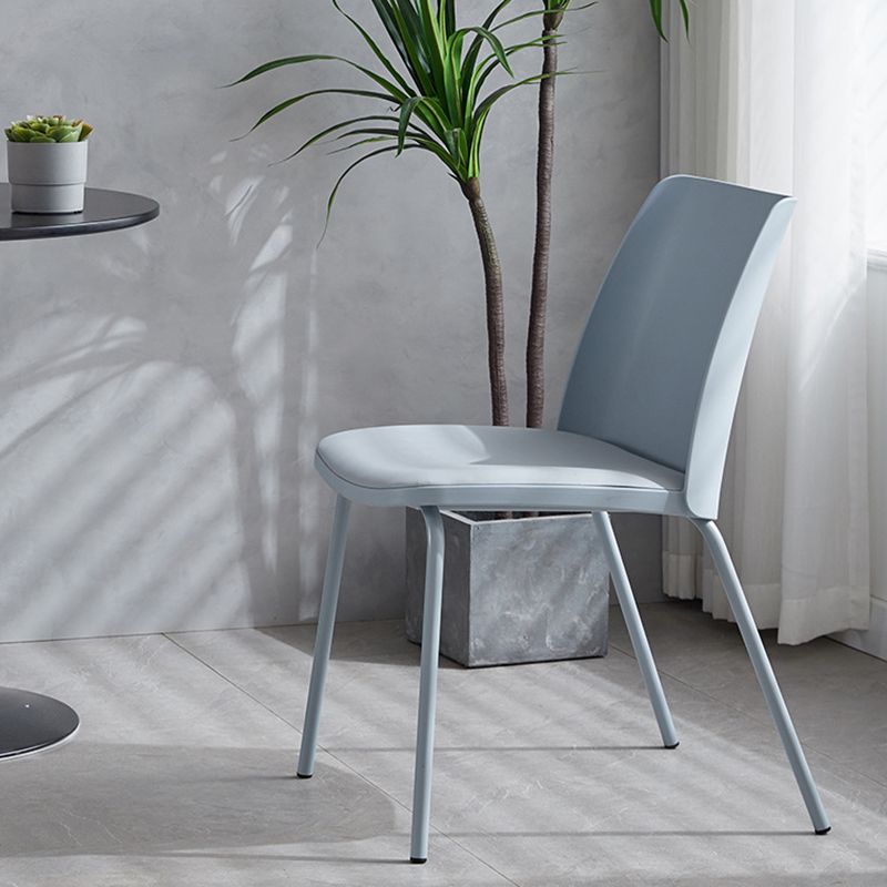 Contemporary Kitchen Dining Side Chair Home Metal Legs Chair