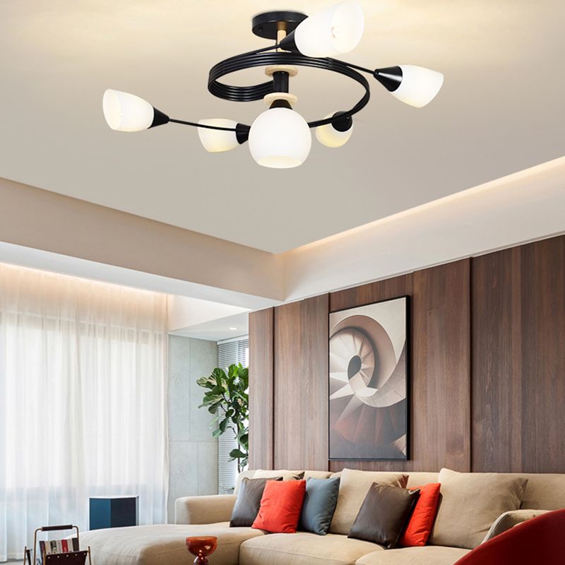 Nordic Style Metal Ceiling Light Ball Shape Ceiling Lamp for Bedroom