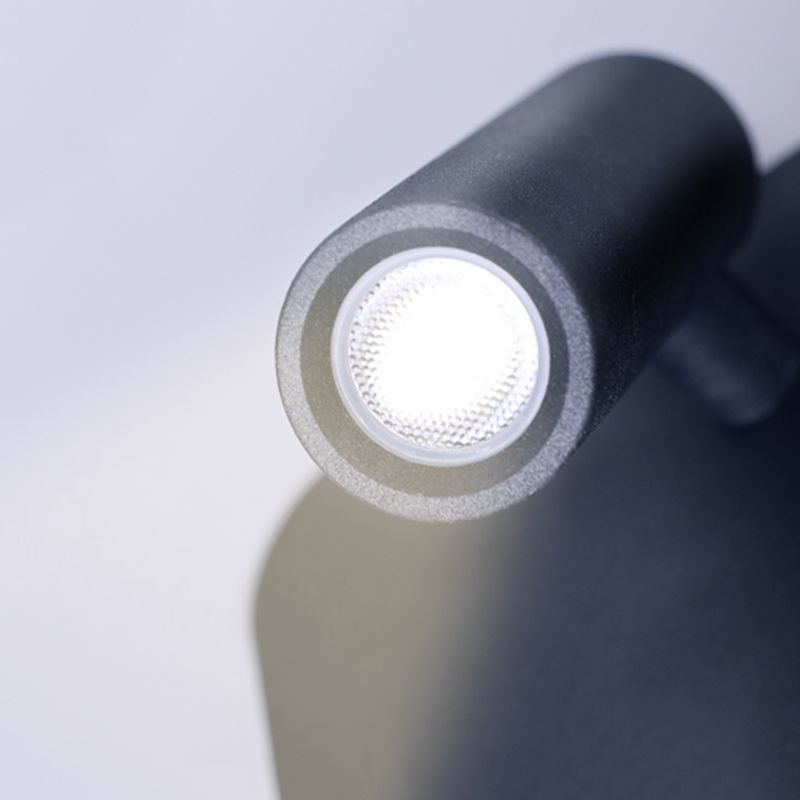 Lámpara de pared LED geométrica de aluminio en la simplicidad moderna de la luz de la pared de lectura de 2 luces para el dormitorio