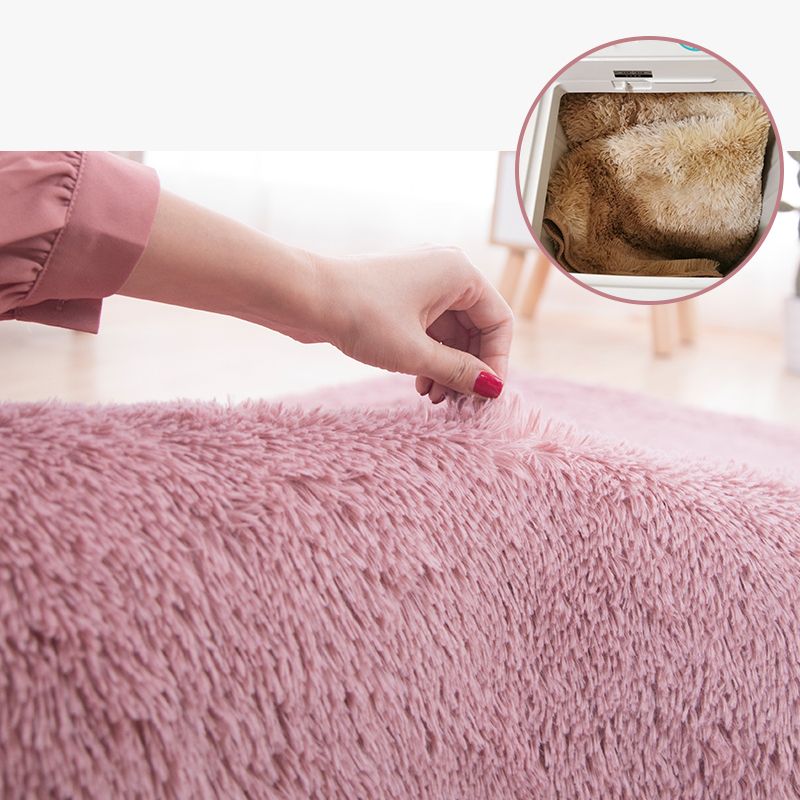 Tendy Shag Area Tapis Simplicity Plain Intérieur tapis intérieur Polyester Anti-Slip Backing Tapis pour décoration intérieure