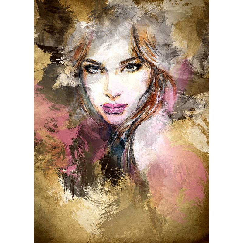 Autocollant Mural moderne et célèbre pour femme, couleur Pastel, décoration murale imperméable pour salle de bain