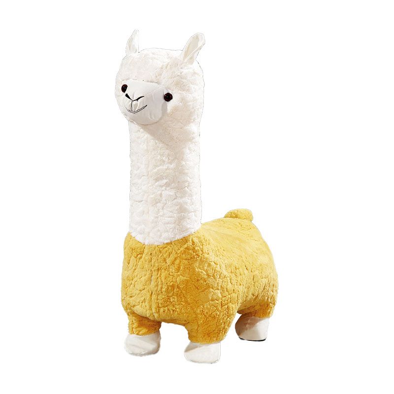Plush Standard Stool Modern Simple Children's Alpaca Animal Stool