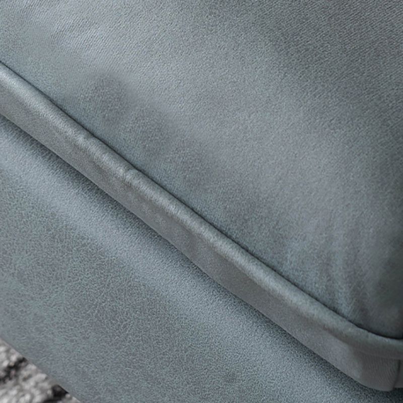 Modern Standard Faux Leather Sofa 3 Seater Square Arm Sofa for Living Room