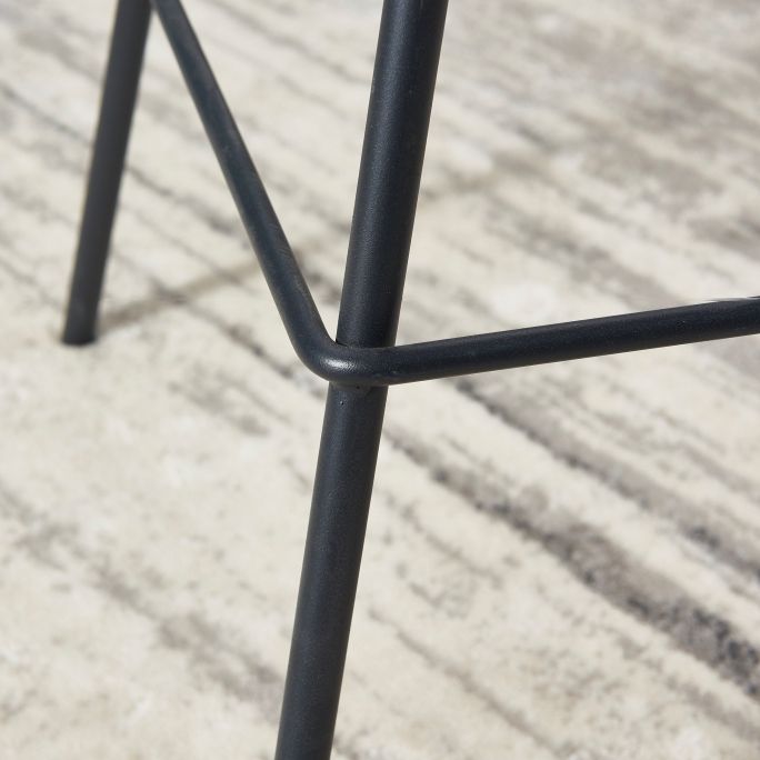 Contemporary Bar-stool PU Leather Counter Bar Stool for Kitchen with 4 Metal Legs