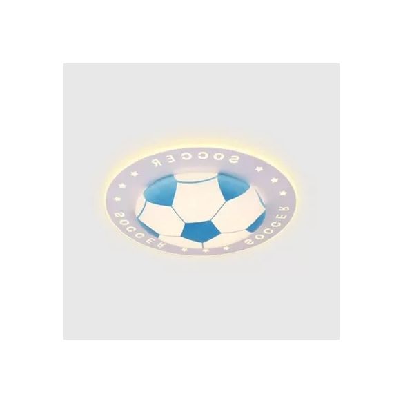 Acrylic Flat Football Flush Ceiling Light Study Room Kitchen Sport Stylish Ceiling Fixture