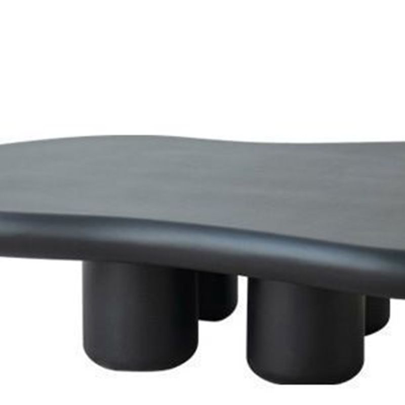 Modern 4 Legs Cocktail Table Wood Free Form Coffee Cocktail Table