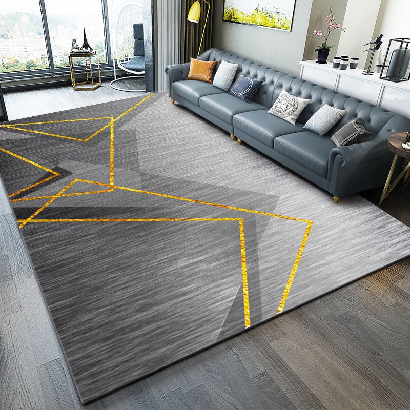 Eenvoudige huizendecoratie Tapijt Geometrie Print tapijt Polyester Niet-slip achterste ruggebied Tapijt